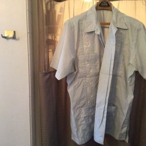 Blue Mexican WEdding Shirt